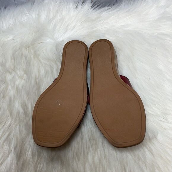 Messeca New York Tyla Brown Leather Slides… - Picture 6 of 6